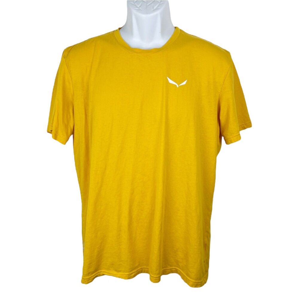 Salewa Tee Shirt Men Medium Yellow S/S Alpine Hemp Engineered in the Dolomites